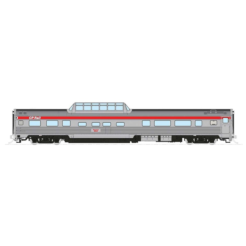 Ho Budd Mid-Train Dome Red CPR 514