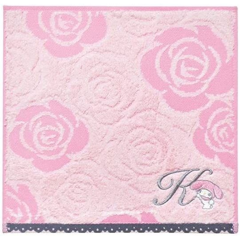 Marushin My Melody Mini Towel – Initial Rose My Melody (K)