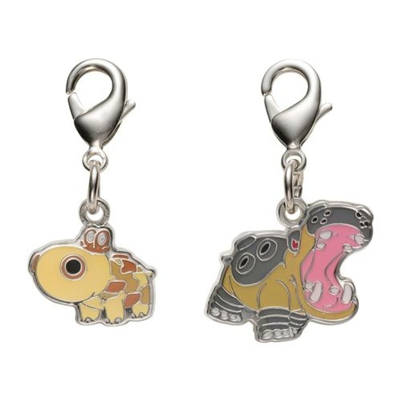Pokemon Center Original Metal Keychain Series –  Hippopotas 449-450