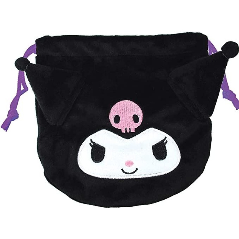 T’s Factory Sanrio Double Side Drawstring Bag Kuromi & Baku