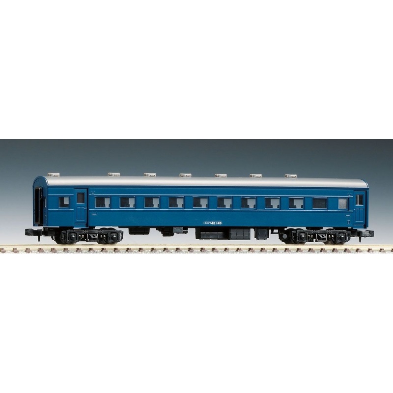 Tomix 8548 JNR Passenger Car Type SUHAFU 42 (Blue) (N scale)