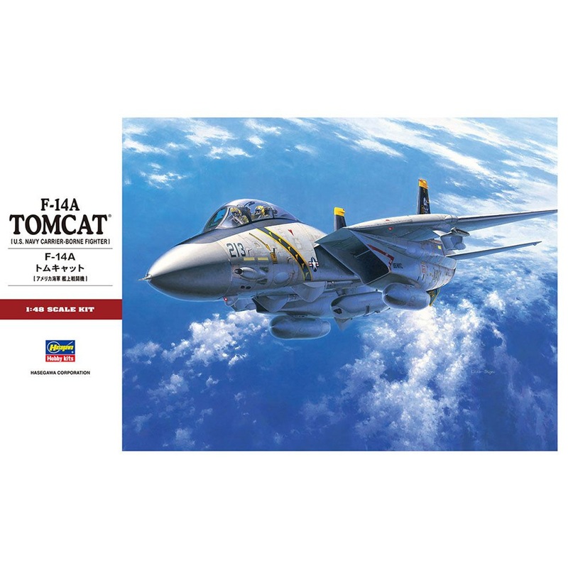 Hasegawa 1/48 F-14A Tomcat U.S. Navy Carrier-Borne Fighter Plastic Model