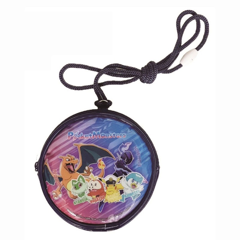Sun Art Pokemon Center Round Pouch with Neck Strap Captain Pikachu