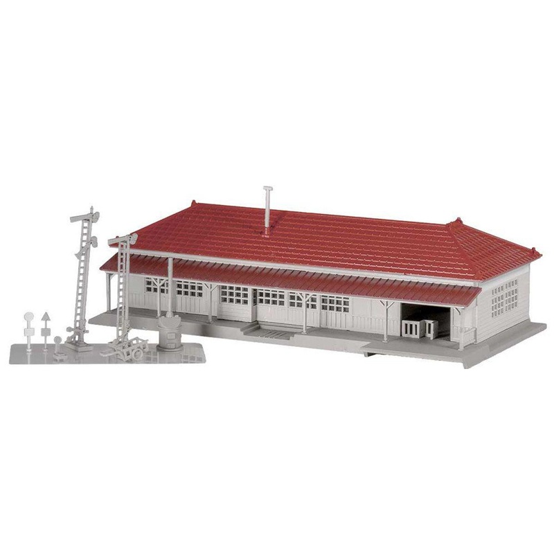 Greenmax 2902 Local Station Building (Ivory) (N scale)