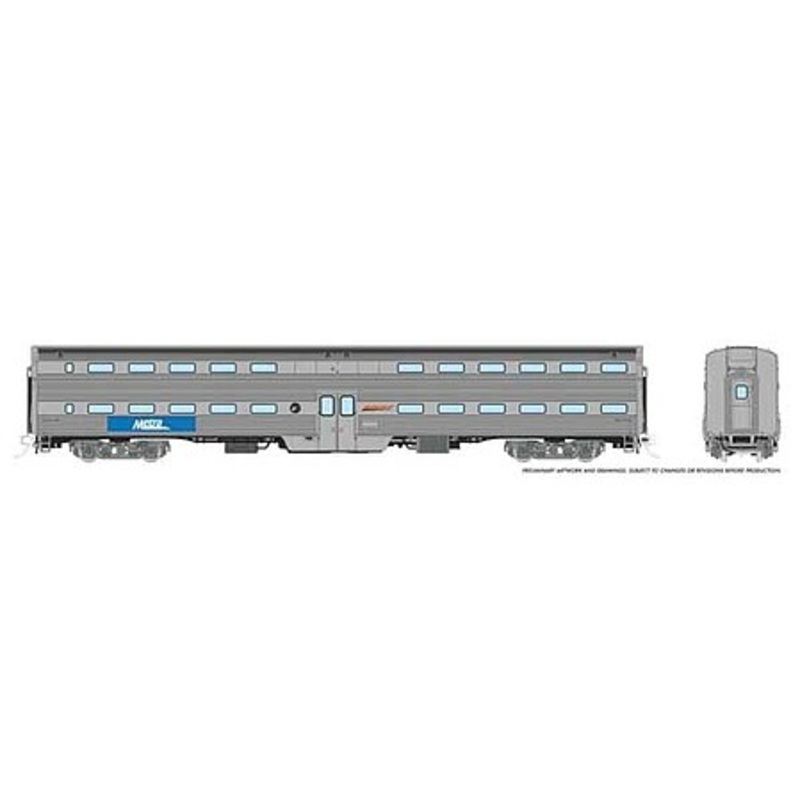 HO Budd Gallery METRA 1pc unnumbered