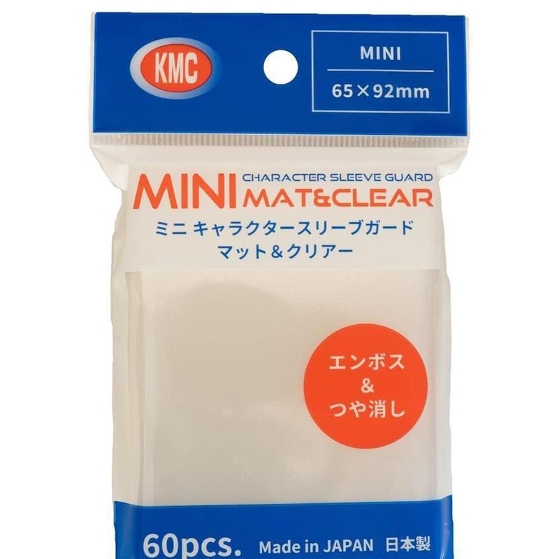 KMC Mini Character Sleeve Guard Matte & Clear (60 Pieces)
