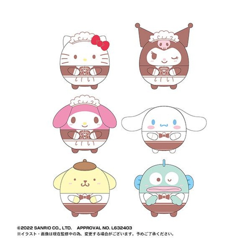 Max Limited Sanrio Characters Fuwakororin Plush Vol.3 6pcs Complete Box