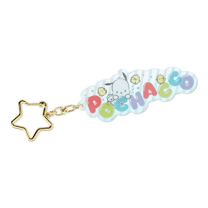 Sanrio Star-shaped Key Ring Acrylic Keychain Pochacco