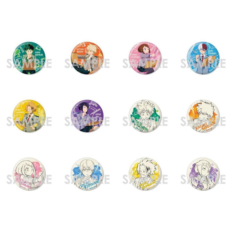 SOL International My Hero Academia Trading Button Badge – Color2 – 12pcs Complete Box