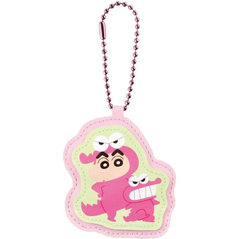 T’s Factory Crayon Shin-chan Name Tag Keychain Waniyama-san and Shin-chan