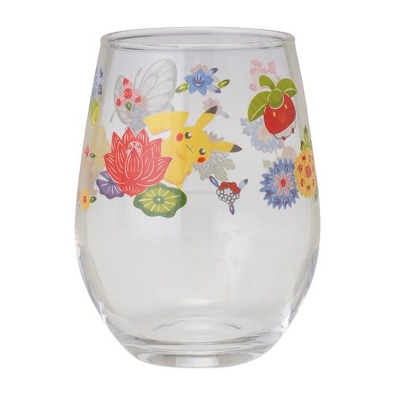 Pokemon Center Original Glass Pokemon Center Okinawa Bingata Design