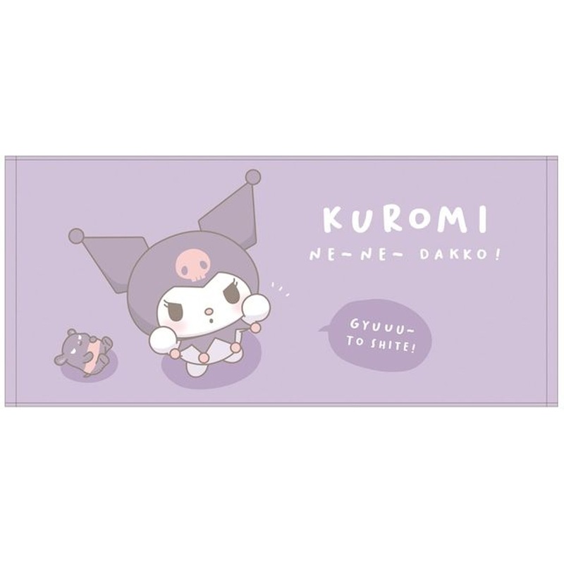 T’s Factory Sanrio Face Towel Kuromi (Let’s Cuddle!)