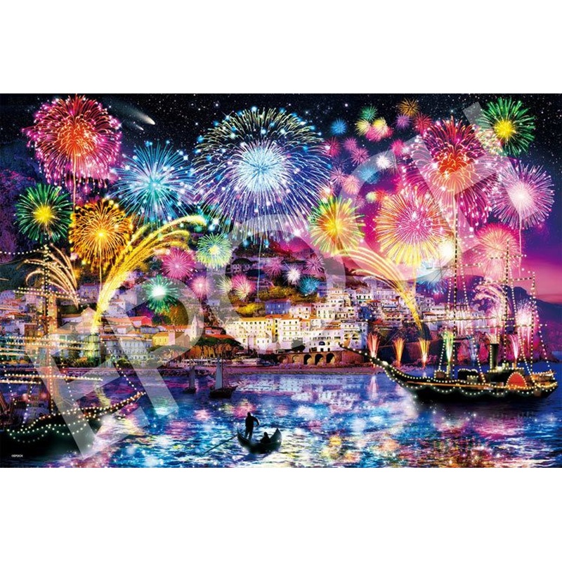 Epoch 23-723s Jigsaw Puzzle Fireworks Night in Amalfi (Glow in the Dark) (2016 S-Pieces)