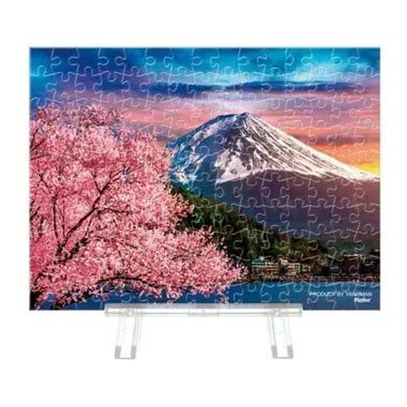 Yanoman 2308-54 Jigsaw Puzzle Petit Pulier Clear Cherry Blossom Season and Mount Fuji 1(50 pcs.)