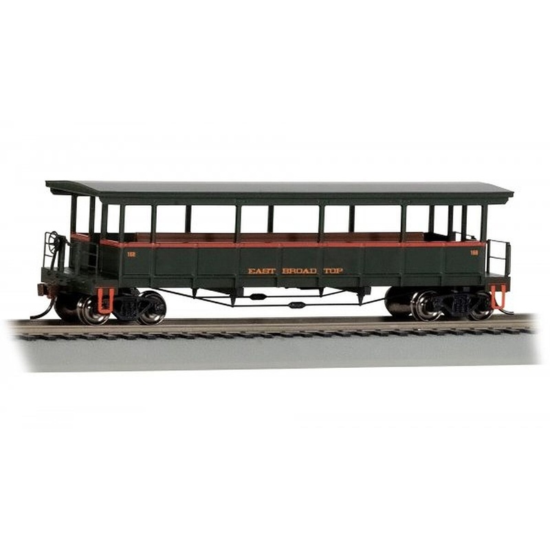 HO Open Side Excursion Car E.B.T. #168