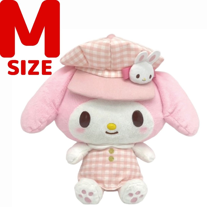 Nakajima Sanrio Plush My Melody Wearing Newsboy Cap