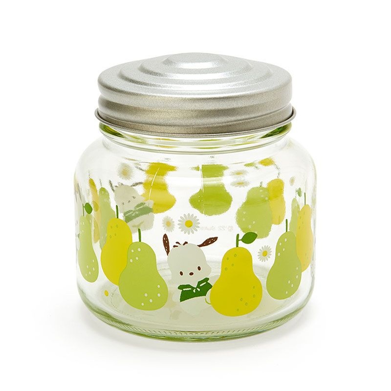 Sanrio Glass Canister Pochacco (Retro Clear Tableware)