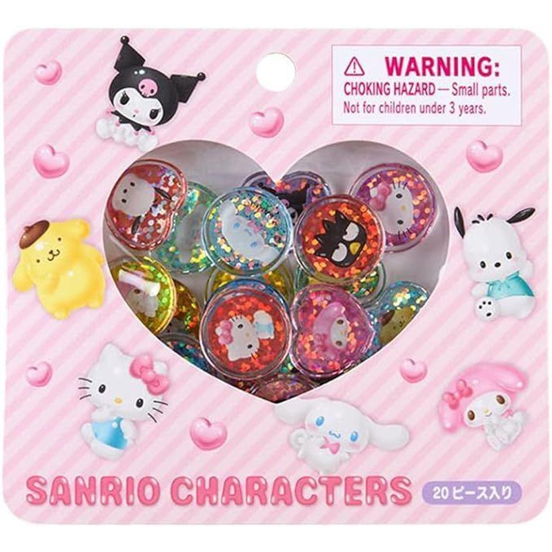 Sanrio Sticker Set (Clear and Puffy 3D) (Box of 20 Pieces)