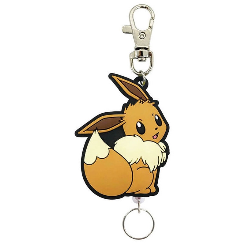 SK JAPAN Pokemon Rubber Reel Keychain – Partner Eevee