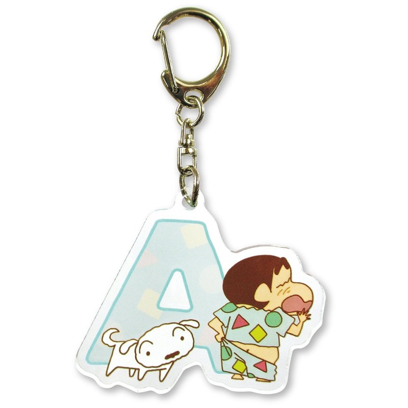 T’s Factory Initial Acrylic Key Chain Crayon Shin-chan Pajama A