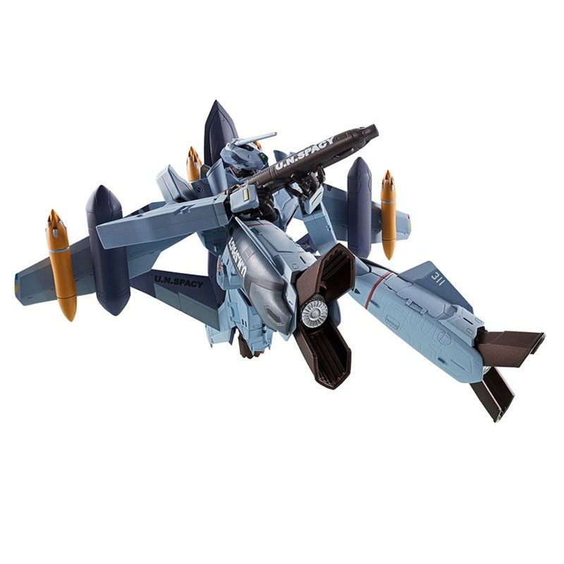 Bandai HI-METAL R VF-0A Phoenix (Shin Kudo Model) + QF-2200D-B Ghost Figure (Macross Zero)