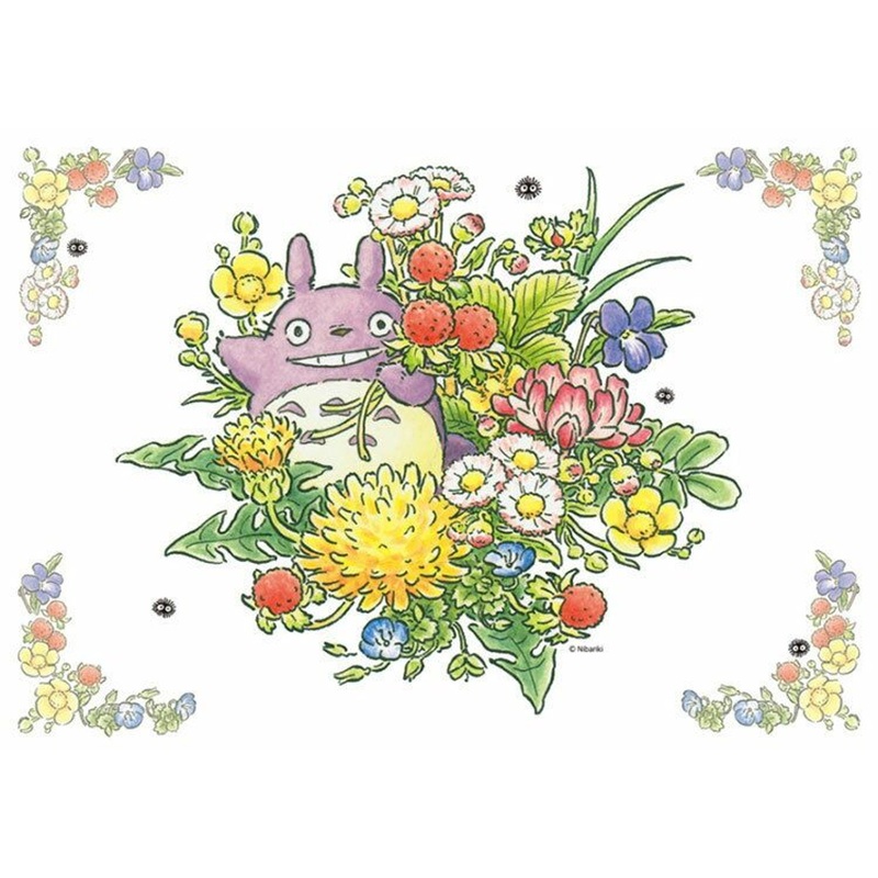 Ensky 108-611 Jigsaw Puzzle Studio Ghibli My Neighbor Totoro Spring Flowers (108 Pieces)