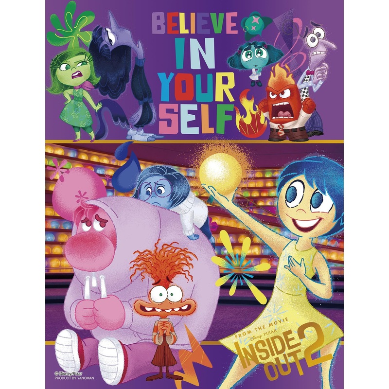 Jigsaw Puzzle 42-121 Colorful Gold Inside Out 2 (300 Pieces)