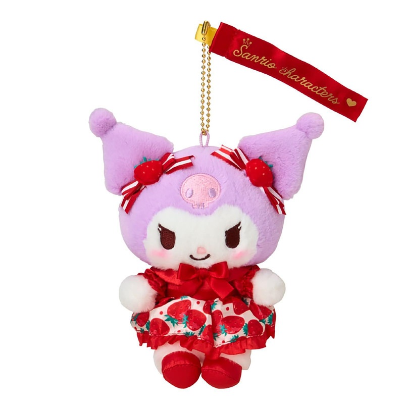 Sanrio Kuromi Mascot Holder (Ichigo Shinbun 50th Anniversary)