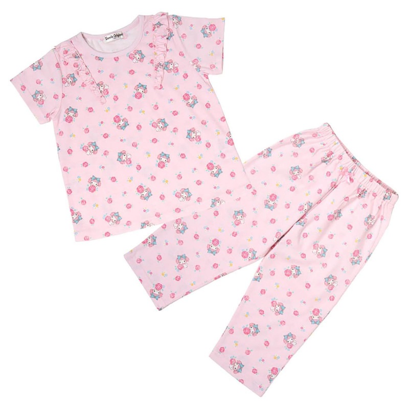 Sanrio My Melody Kids Short Sleeve Pajamas (Kid’s Height Size 120cm)