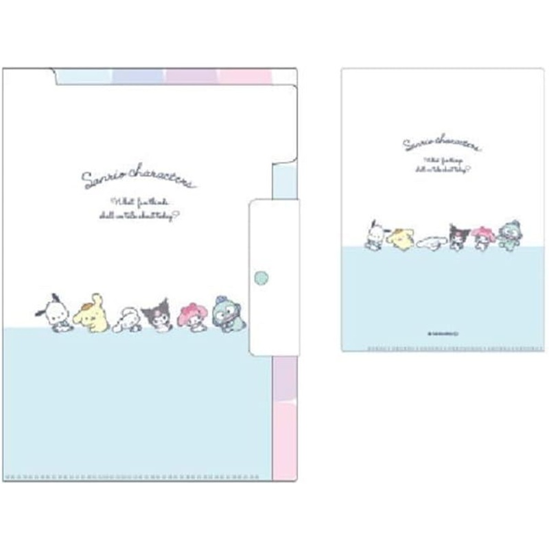 T’s Factory Sanrio Characters A4 Clear File with Index Pockets – Role-playing