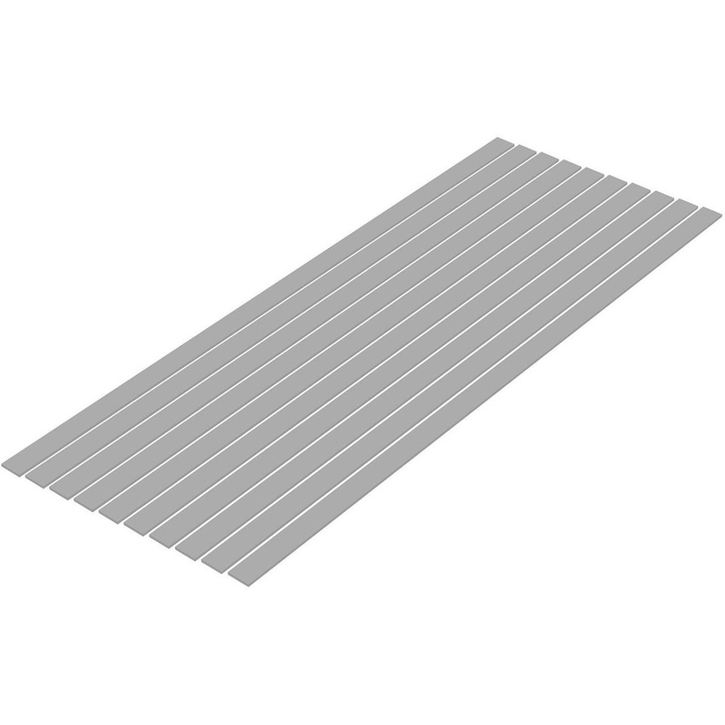 Wave Pla=Materials [Gray] Thin Board 1.0 x 8.0 mm 10pcs