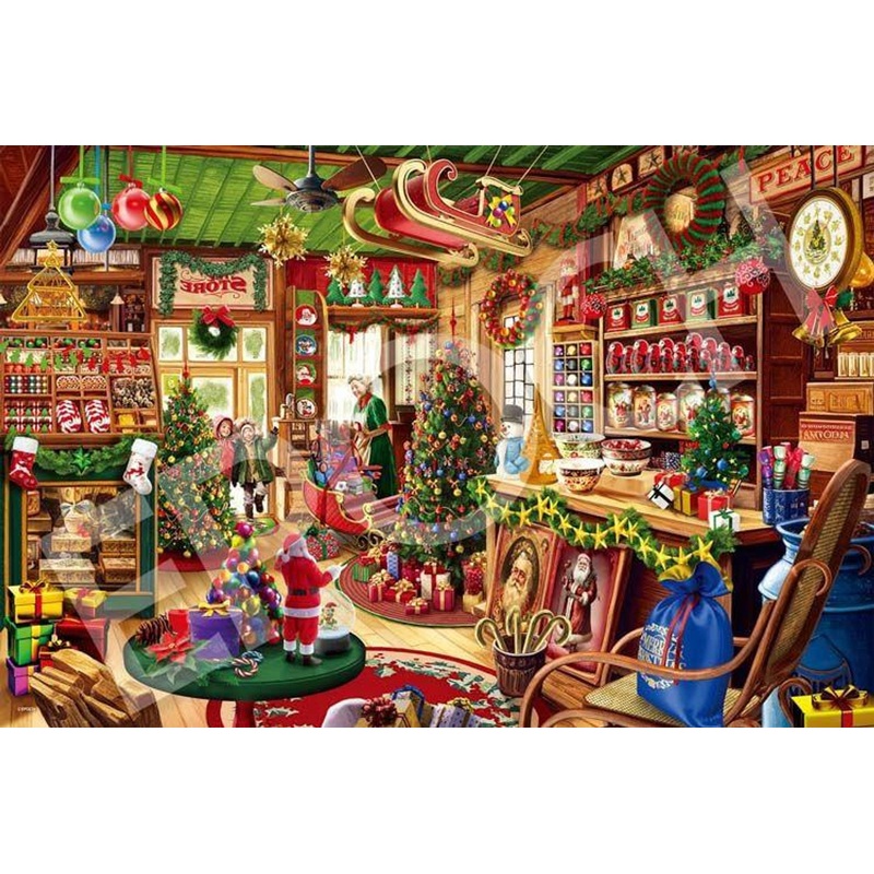 Epoch 12-606s Jigsaw Puzzle Christmas Shop (1000 Pieces)