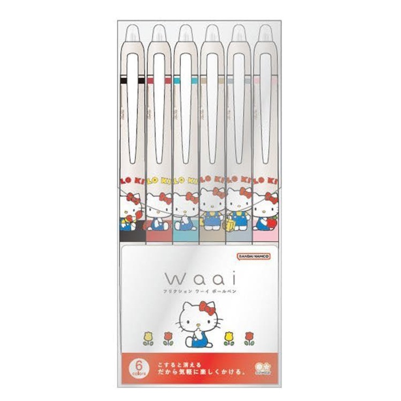 Frixion Waai Six-Color Set Hello Kitty
