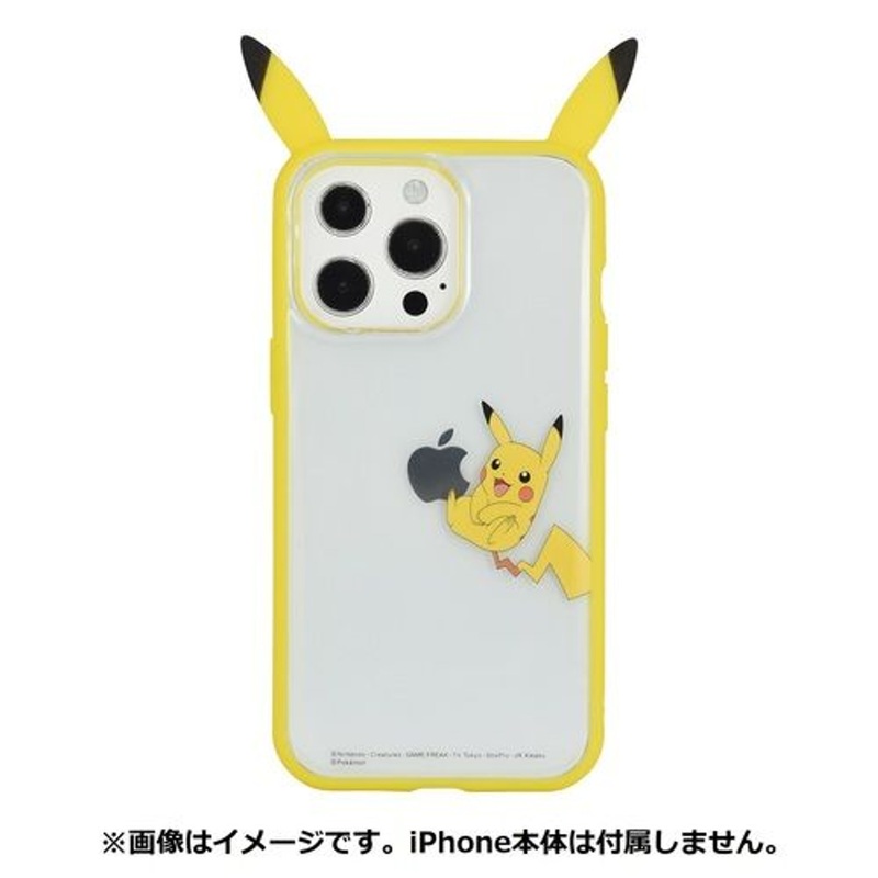 Pokemon Center Frame IIII Fit Transparent iPhone13Pro Compatible Case Pikachu
