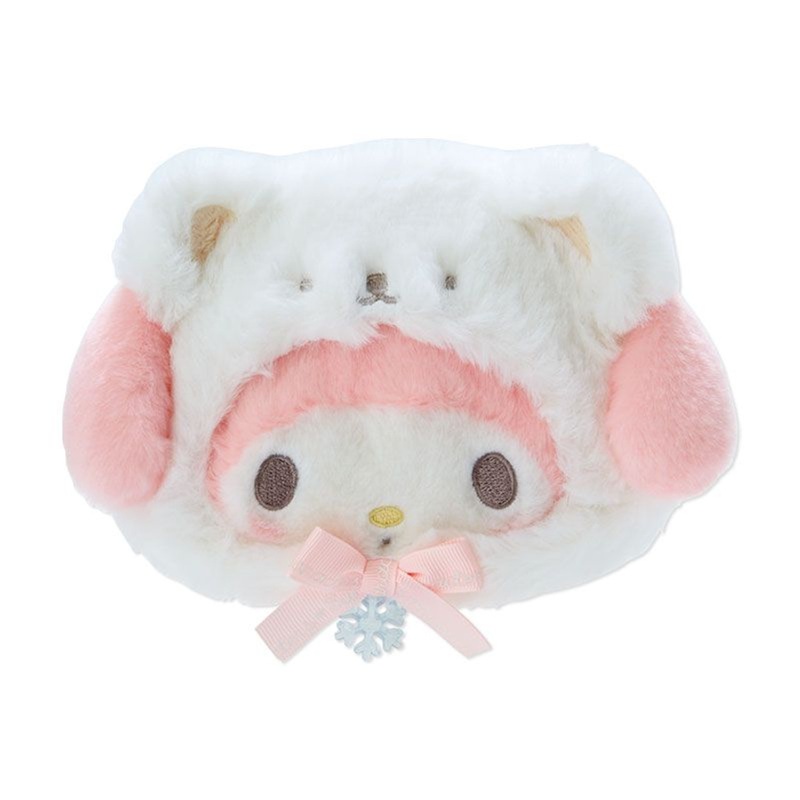 Sanrio Pouch My Melody (Fluffy Snow Design)
