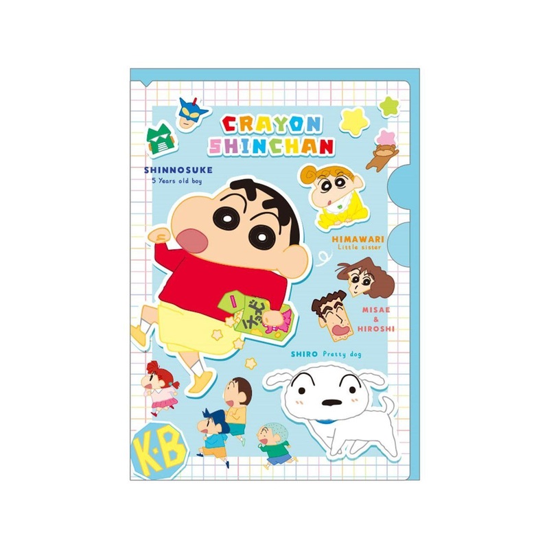 T’s Factory Crayon Shin-chan Horizontal Pocket Clear File Sticker