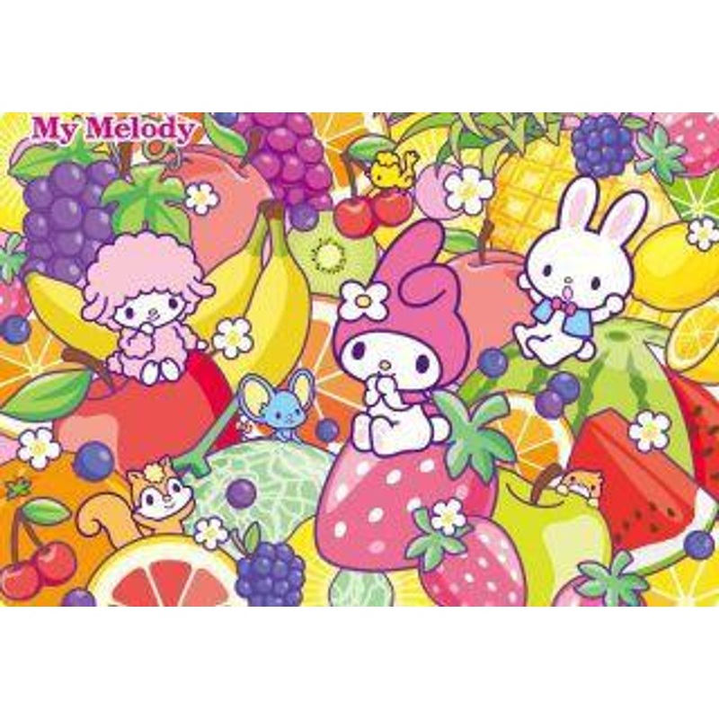 Tenyo MC60-954 Jigsaw Puzzle Sanrio My Melody’s Fruit Party (60 Pieces)