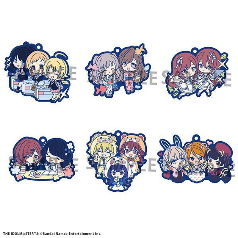 MegaHouse Rubber Mascot Buddy Colle THE iDOLM@STER SHINYCOLORS 6pcs Box