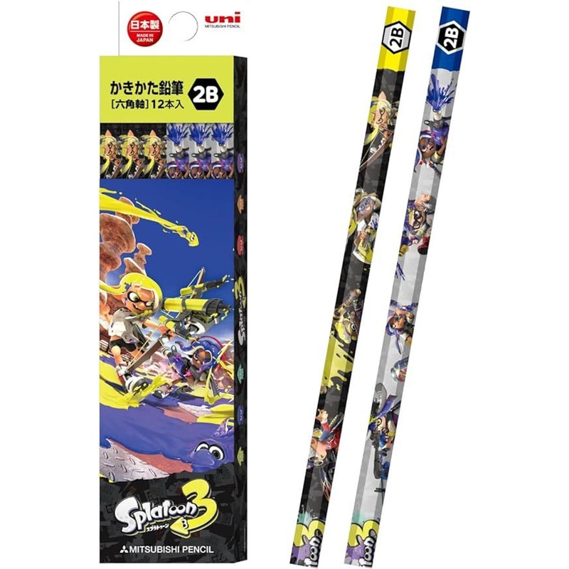 Mitsubishi Pencil Splatoon 3 2B Pencil Set of 12