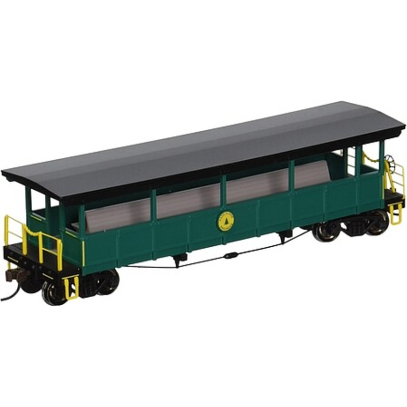 Open Sided Excursion Car w/Seats Cass Scenic RR