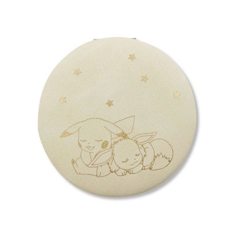 Pokemon Center Original Mirror Ivory Sleeping Pikachu Eevee
