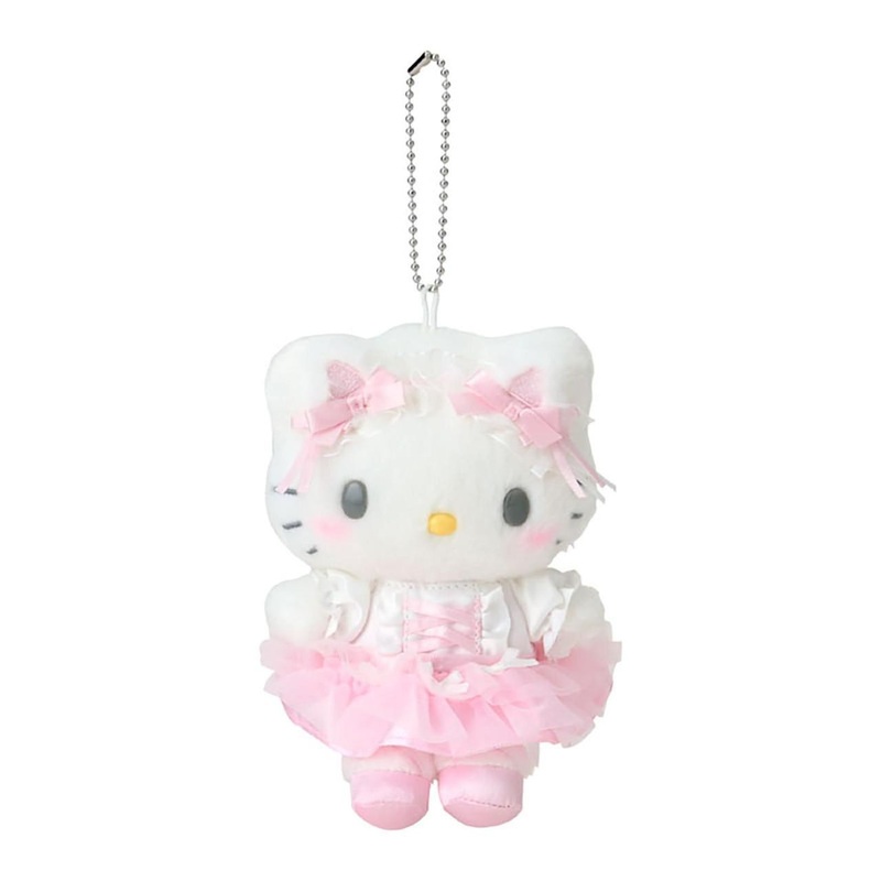 Sanrio Hello Kitty Mascot Holder (White Cat Ballerina) 413542