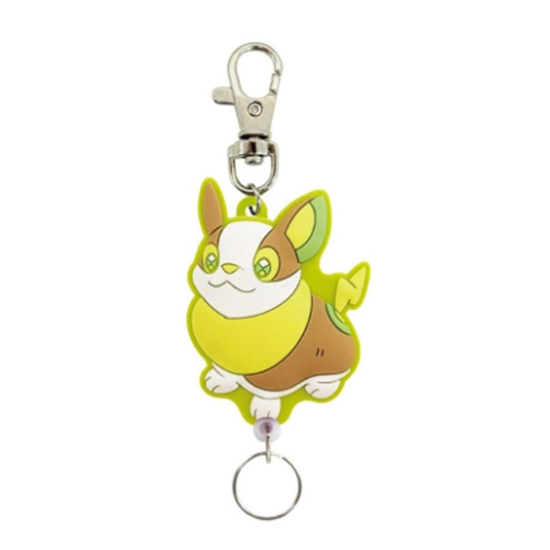 SK JAPAN Pokemon Rubber Keychain with Reel Yamper