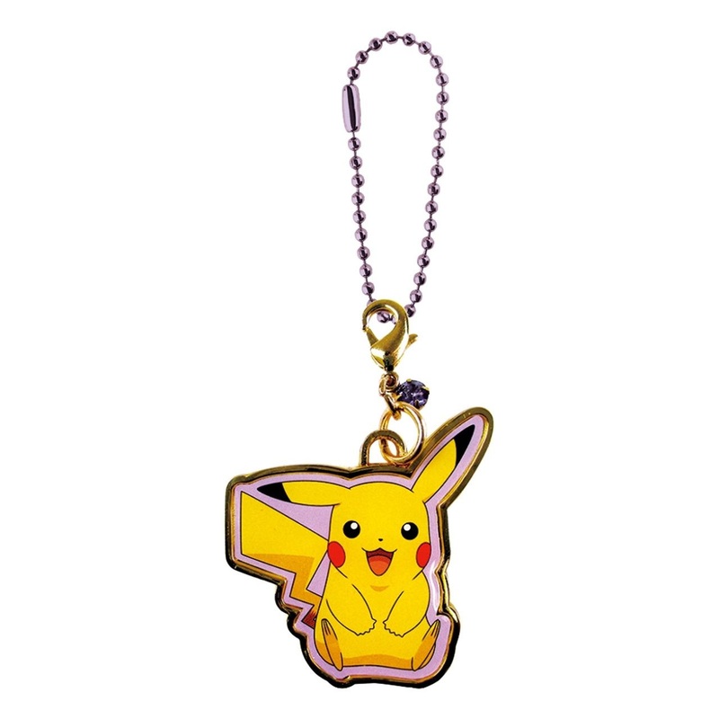 T’s Factory Pokemon Birthstone Color Key Chain February/Amethyst Pikachu