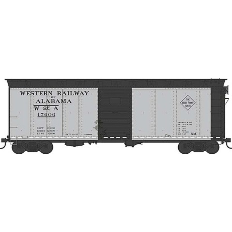40′ Steel Side Boxcar Western Rail Of Alabama #17628