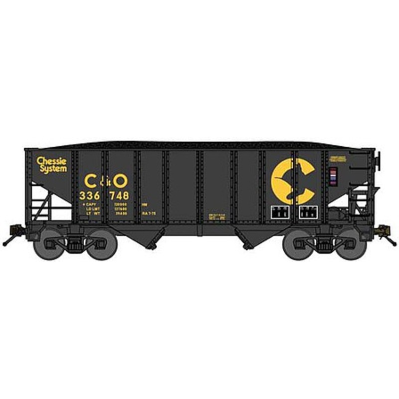 8-Panel 2-Bay Open Hopper Chessie C&O #336201