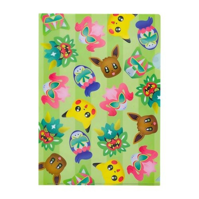 Pokemon Center Original Pokemon Center Original A4 Clear File with Mini Poster (Blue Mask)