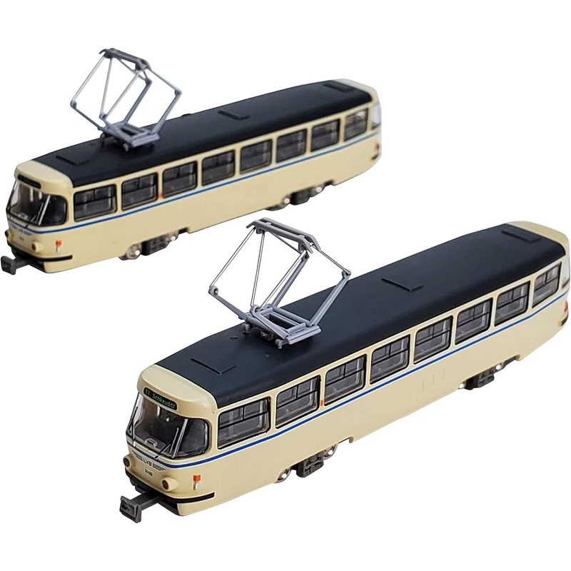 Tomytec World Railway Collection Leipzig Tram Tatra T4 Type 2 Cars Set D (N scale)