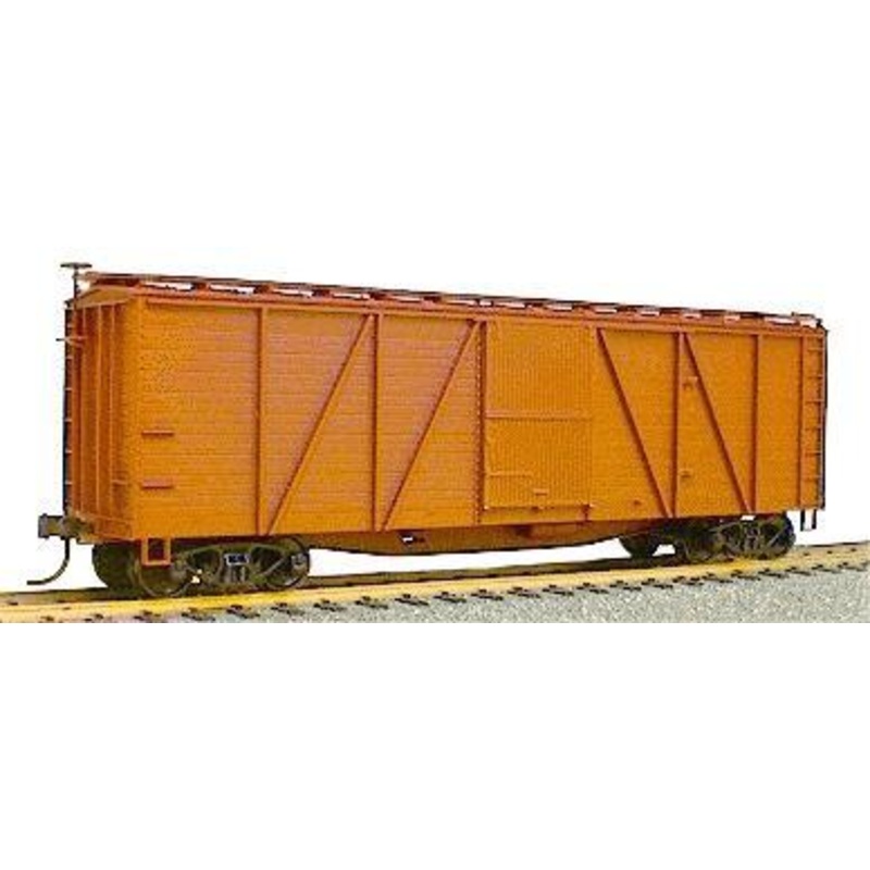40′ Wood 6-Panel Outside-Braced Boxcar Kit Undecorated