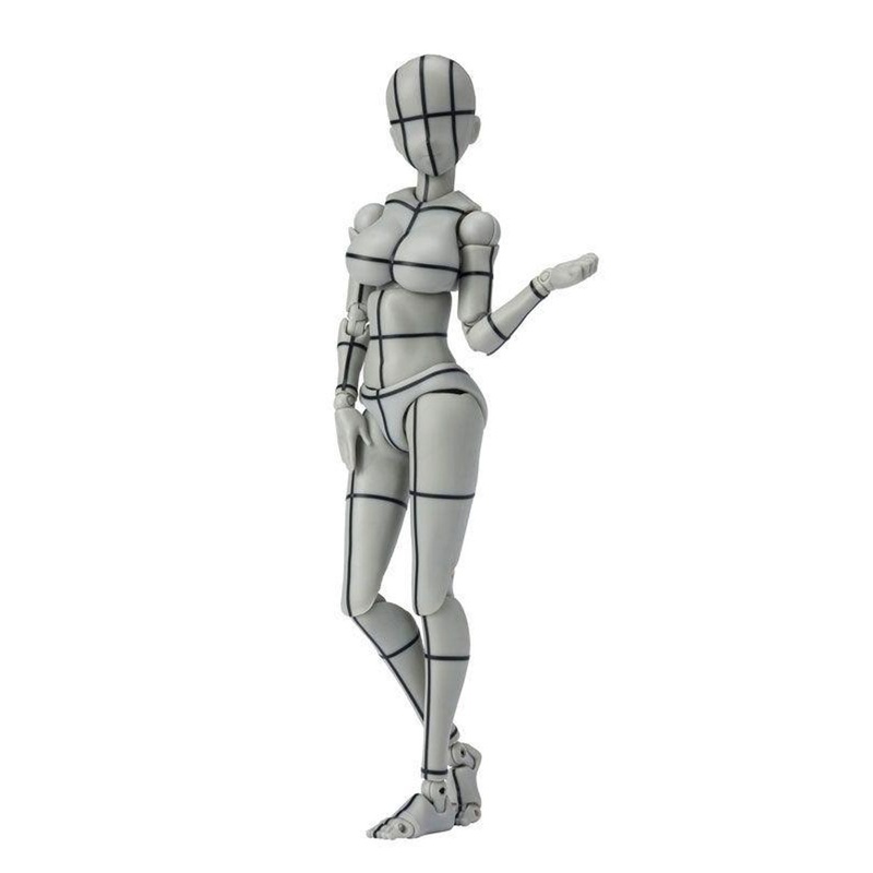 Bandai S.H. Figuarts Body-chan -Kentaro Yabuki- Edition Wire Frame Gray Color Ver. Figure
